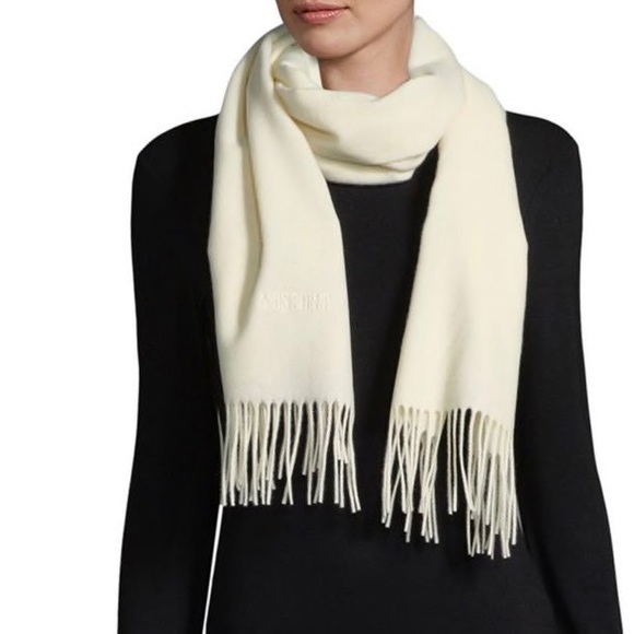 NEW Authentic moschino wool scarf in sandy beige - Picture 8 of 9